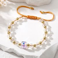 Elegant Simple Style Classic Style Eye Resin Copper Beaded Bracelets main image 4