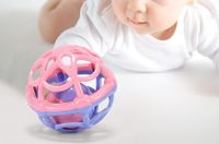 Rattle Bed Bell Color Block Plastic Toys sku image 1