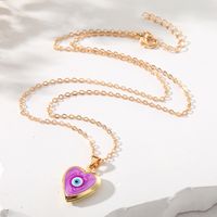 Casual Cute Simple Style Heart Shape Alloy Copper Pendant Necklace main image 4