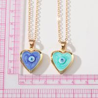 Casual Cute Simple Style Heart Shape Alloy Copper Pendant Necklace main image 2