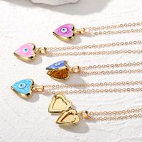 Casual Cute Simple Style Heart Shape Alloy Copper Pendant Necklace main image 6