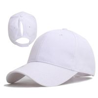 Women's Simple Style Solid Color Curved Eaves Baseball Cap main image 4