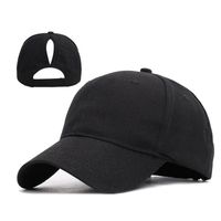 Women's Simple Style Solid Color Curved Eaves Baseball Cap sku image 1