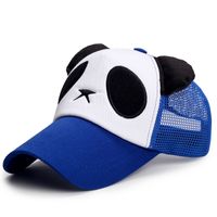 Unisex Cute Panda Hollow Out Curved Eaves Baseball Cap sku image 4