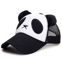 Unisex Süß Panda Aushöhlen Gebogene Traufen Baseball Kappe sku image 22