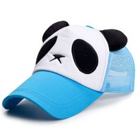 Unisex Süß Panda Aushöhlen Gebogene Traufen Baseball Kappe sku image 2
