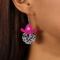 1 Set 1 Pair Ig Style Human Hat Alloy Drop Earrings main image 5