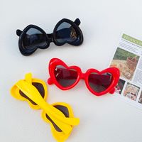 Cute Vacation Sweet Heart Shape Pc Resin Special-shaped Mirror Full Frame Kids Sunglasses main image 5
