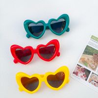 Cute Vacation Sweet Heart Shape Pc Resin Special-shaped Mirror Full Frame Kids Sunglasses main image 6
