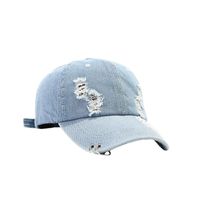 Unisex Hip-hop Punk Streetwear Solid Color Metal Curved Eaves Baseball Cap main image 4