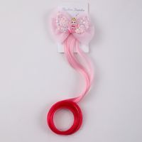 Girl's Cartoon Style Bow Knot Cloth Hair Clip sku image 2