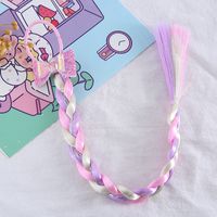 Girl's Cute Sweet Color Block Imitated Silk Contrast Collar Hair Tie main image 5