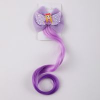 Girl's Cartoon Style Bow Knot Cloth Hair Clip sku image 4