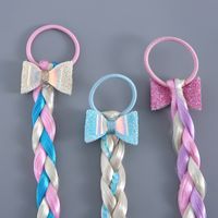 Girl's Cute Sweet Color Block Imitated Silk Contrast Collar Hair Tie main image 3