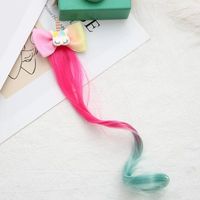 Girl's Cute Sweet Bow Knot Cloth High Temperature Wire Hair Clip sku image 1