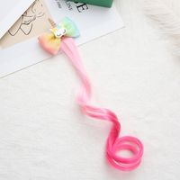 Girl's Cute Sweet Bow Knot Cloth High Temperature Wire Hair Clip sku image 5