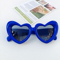Cute Vacation Sweet Heart Shape Pc Resin Special-shaped Mirror Full Frame Kids Sunglasses sku image 1