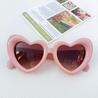 Cute Vacation Sweet Heart Shape Pc Resin Special-shaped Mirror Full Frame Kids Sunglasses sku image 2