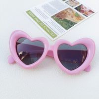 Cute Vacation Sweet Heart Shape Pc Resin Special-shaped Mirror Full Frame Kids Sunglasses sku image 4