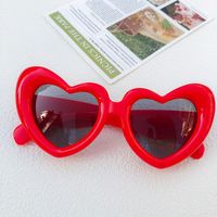 Cute Vacation Sweet Heart Shape Pc Resin Special-shaped Mirror Full Frame Kids Sunglasses sku image 5