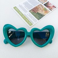 Cute Vacation Sweet Heart Shape Pc Resin Special-shaped Mirror Full Frame Kids Sunglasses sku image 6