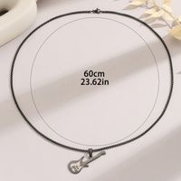 Hip-hop Musical Instrument Stainless Steel Unisex Pendant Necklace main image 2