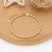 Simple Style Solid Color Sterling Silver Plating Gold Plated Bracelets main image 7