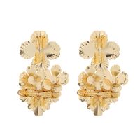 1 Pair Elegant Flower Plating Alloy Alloy Silver Plated Drop Earrings main image 5