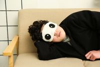 Cute Panda Cotton Blend Plush Polyester Eye Mask main image 6
