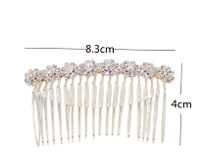 Women's Lady Solid Color Metal Plating Insert Comb main image 2