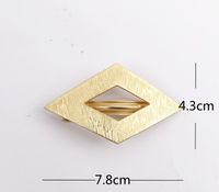 Women's Simple Style Square Metal Plating Hair Clip main image 2