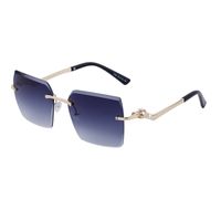 Streetwear Solid Color Pc Square Frameless Men's Sunglasses sku image 1
