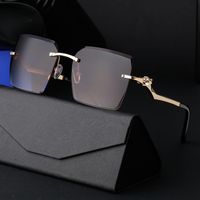 Streetwear Solid Color Pc Square Frameless Men's Sunglasses main image 2