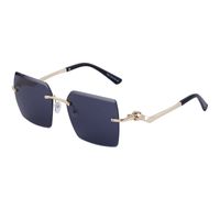 Streetwear Solid Color Pc Square Frameless Men's Sunglasses sku image 2