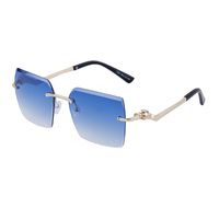 Streetwear Solid Color Pc Square Frameless Men's Sunglasses sku image 5