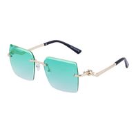 Streetwear Solid Color Pc Square Frameless Men's Sunglasses main image 9