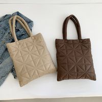 Women's Nylon Plaid Classic Style Sewing Thread Square Zipper Shoulder Bag main image 6