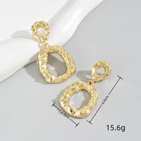 1 Pair Simple Style Heart Shape Solid Color Flower Alloy Iron Drop Earrings main image 3