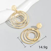 1 Pair Simple Style Heart Shape Solid Color Flower Alloy Iron Drop Earrings main image 5