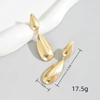 1 Pair Simple Style Heart Shape Solid Color Flower Alloy Iron Drop Earrings main image 9