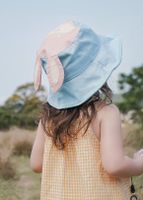 Children Unisex Cute Sweet Pastoral Rabbit Bucket Hat main image 4