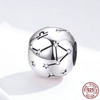 Simple Style Constellation Sterling Silver Plating Inlay Zircon Jewelry Accessories sku image 7