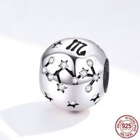 Simple Style Constellation Sterling Silver Plating Inlay Zircon Jewelry Accessories sku image 8
