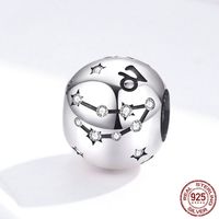 Simple Style Constellation Sterling Silver Plating Inlay Zircon Jewelry Accessories sku image 11