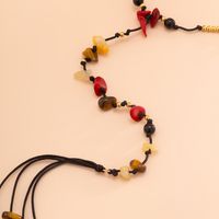 Retro Simple Style Irregular Turquoise Seed Bead Wax Line Beaded Tassel Women's Sweater Chain main image 4