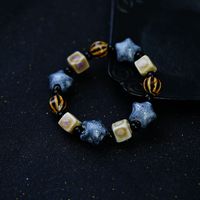 Retro Ethnic Style Geometric Ceramics Knitting Men's Bracelets sku image 16