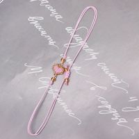 Cute Sweet Heart Shape Glass Handmade Women's Bracelets main image 3