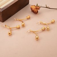 1 Pair Ig Style Fairy Style Simple Style Flower Plating Copper 18k Gold Plated Ear Studs main image 3