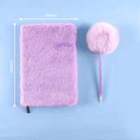 1 Piece Solid Color Class Learning Cloth Cute Sweet Notebook main image 2