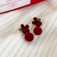 1 Pair Pastoral Simple Style Flower Alloy Resin Ear Studs main image 6